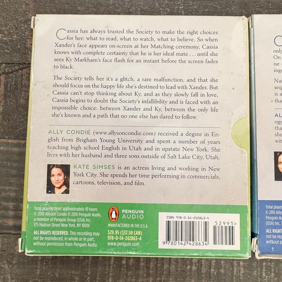 The Complete Matched Crossed Reached Trilogy-Ally Condie Audiobooks Unabridged - Picture 5 of 6